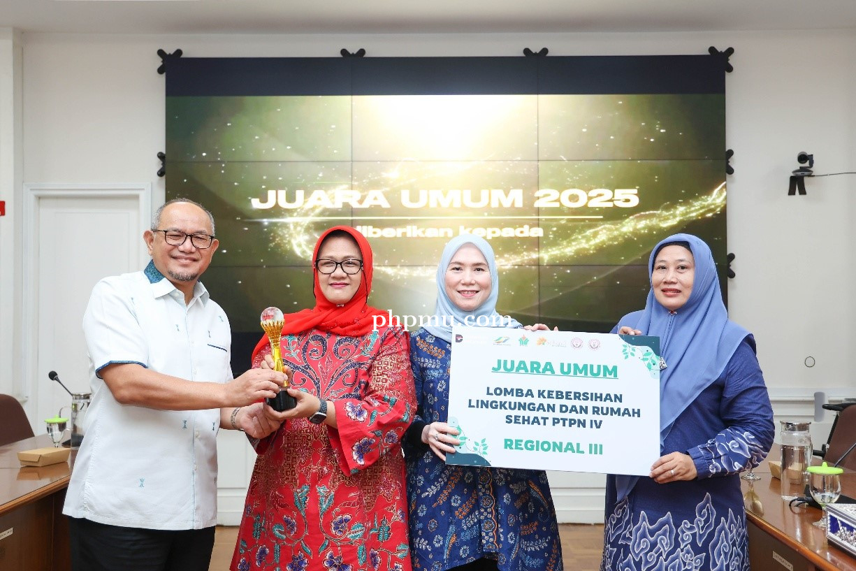Holding Perkebunan Nusantara Apresiasi PTPN IV Regional III Sebagai Juara Umum Lomba Lingkungan Seha