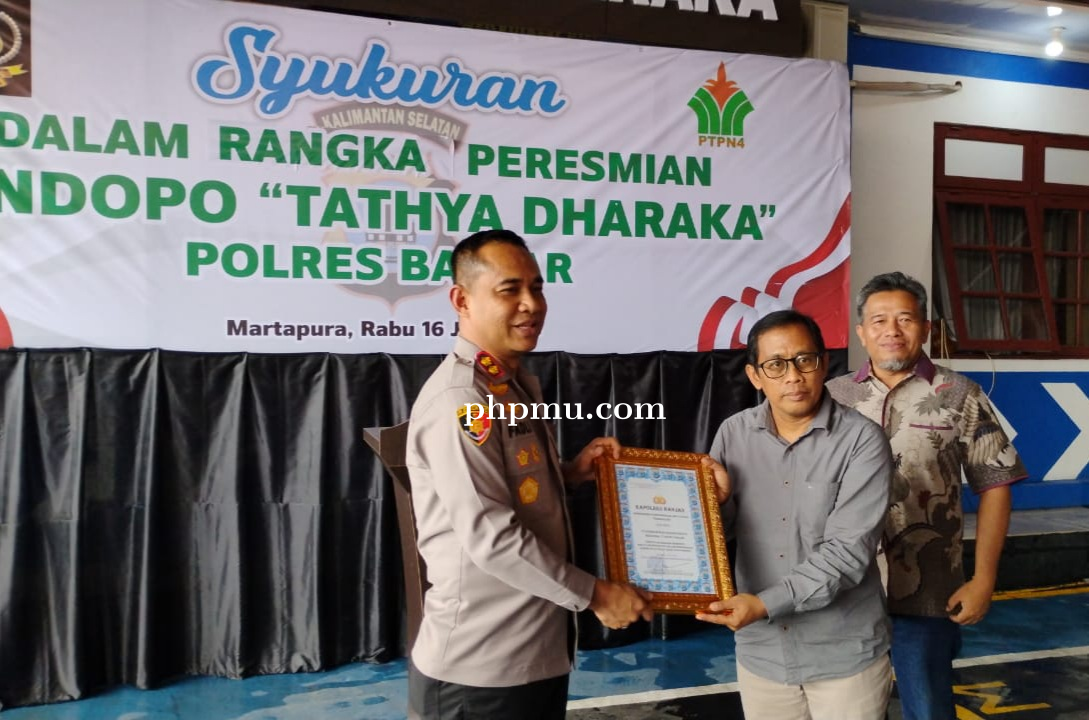 PTPN Group Raih Penghargaan dari Polres Banjar atas Kontribusi Sosial dan Kemitraan Strategis