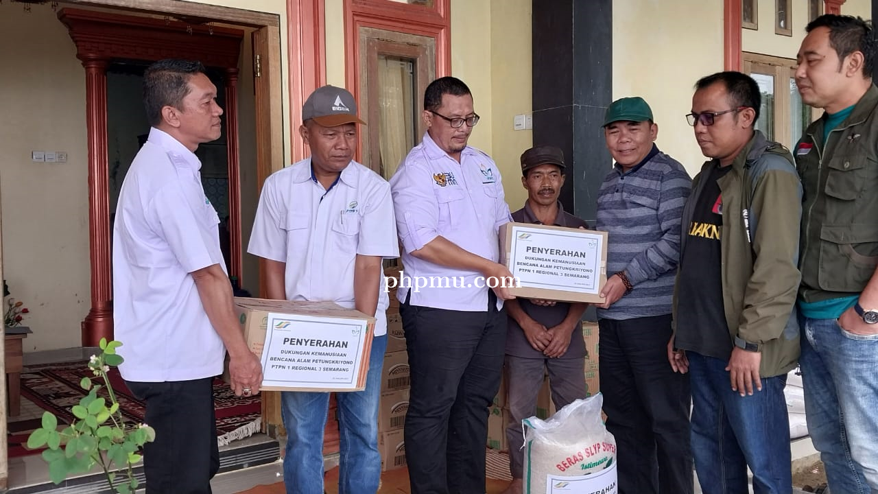 PTPN I Regional 3 Salurkan Bantuan untuk Korban Longsor di Petungkriyono