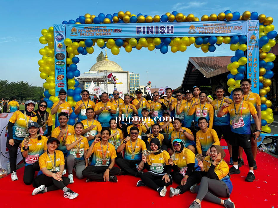 Semarak POLICE Women Fun Run, Club GO RUN PTPN IV Regional V Hadirkan Energi Positif Holding Perkebu